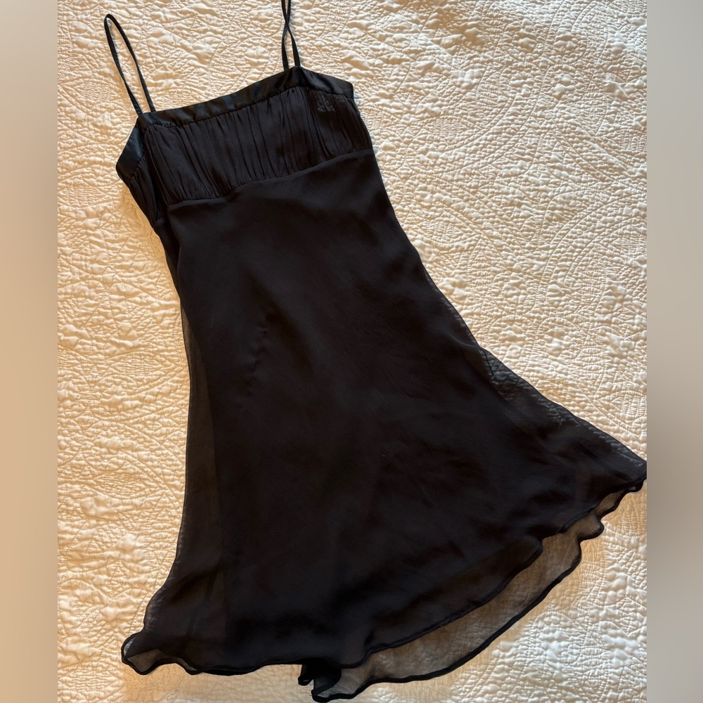 BCBGMAXAZRIA Little Black Slip Dress